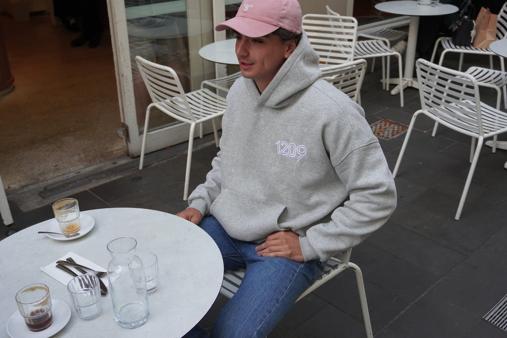 1209 Basic Grey Hoodie